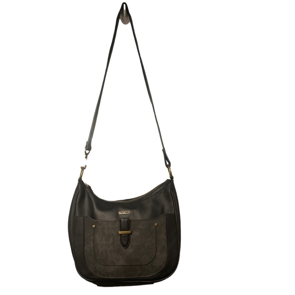 ROSETTI Adjustable Black Bag with Gold Tone Hardware